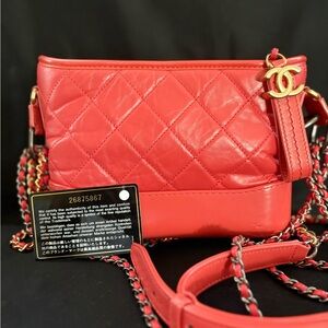 CHANEL Gabrielle leather handbag
